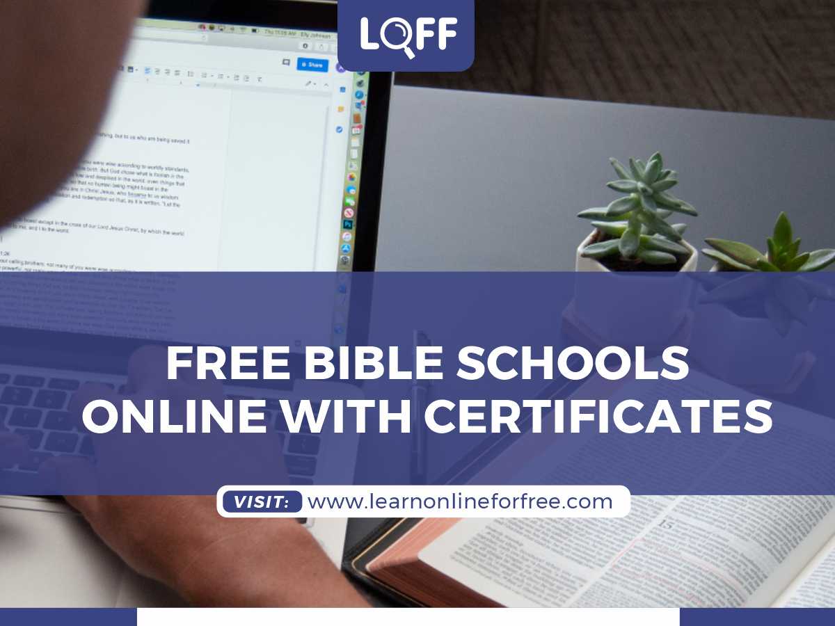 15 Free Bible Schools Online With Certificates - Learn Online For Free