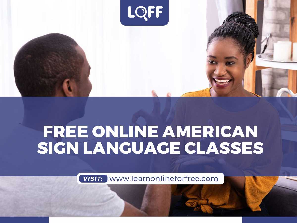 american sign language classes online free