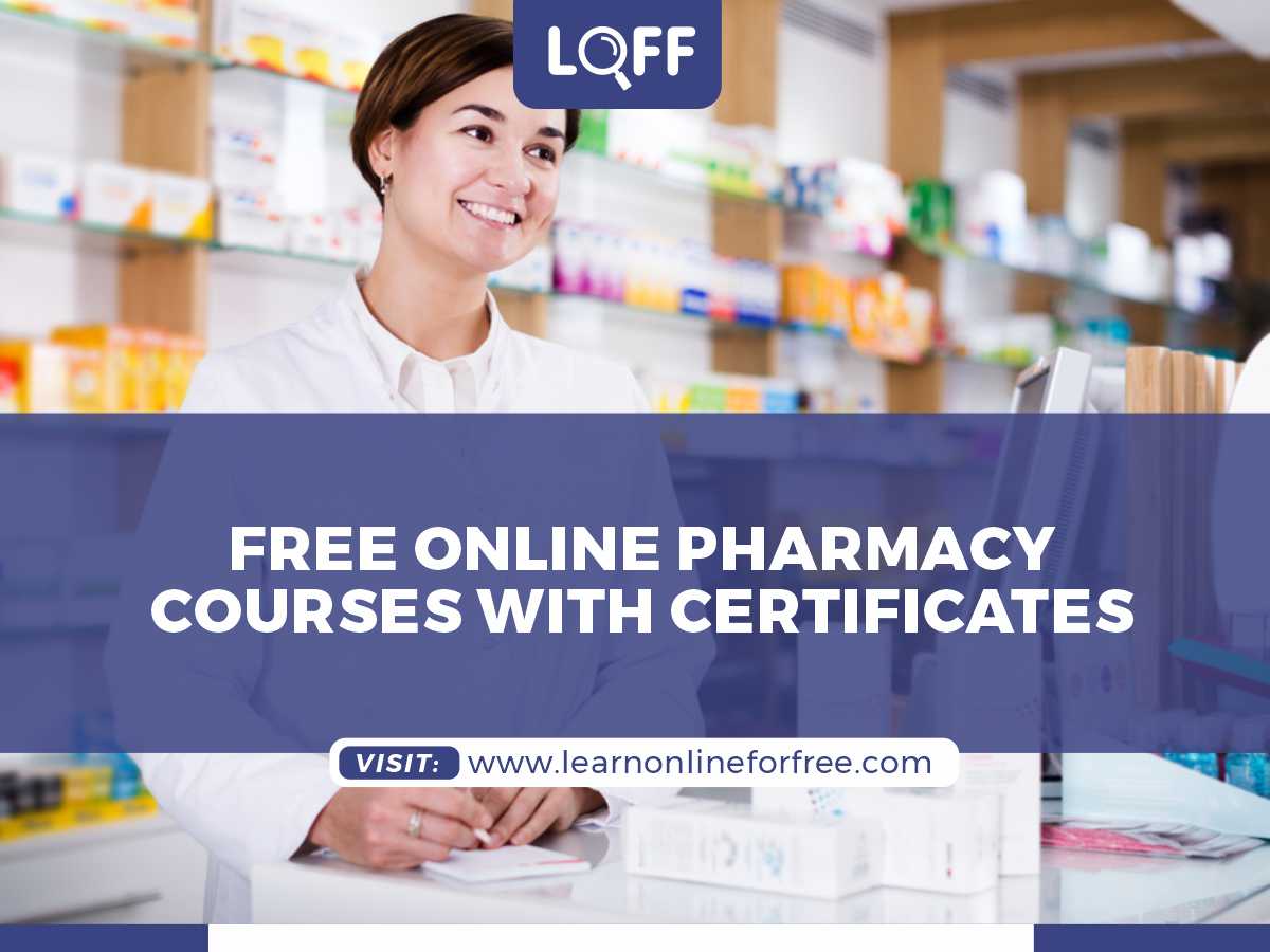 free online pharmacy courses with certificates in india